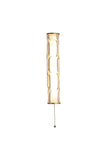 Bathroom Wall Light 33cm Matt Gold With Rippled Glass (0483VIB01GO)