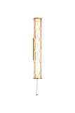 Bathroom Wall Light 43cm Matt Gold With Rippled Glass (0483VIB1GO)