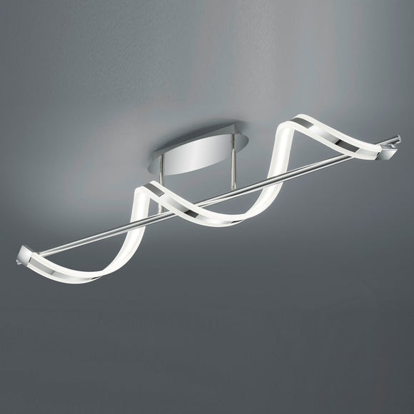 LED Integrated Semi Flush fitting, finished in Chrome (1542SYD672910106)