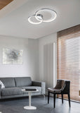 LED Integrated Flush Chrome Ceiling Lamp (1542GRA673810206)
