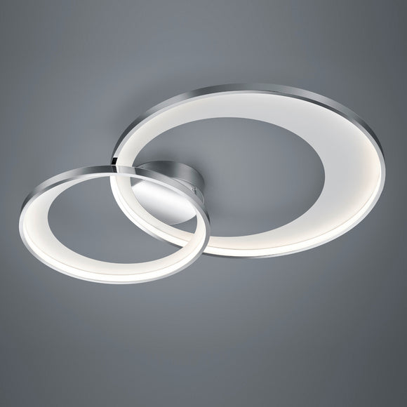 LED Integrated Flush Chrome Ceiling Lamp (1542GRA673890206)