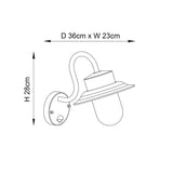 Outdoor Fisherman Style Wall Light PIR - IP44 (0711CHE70331)