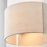 1 Light Wall Lamp - Natural Linen (White) (0711OBI70334)