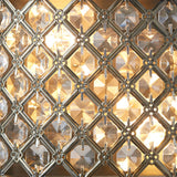 Crystal and Antique Brass Wall Light (0711HUD70559)