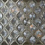 Crystal and Antique Brass Wall Light (0711HUD70559)