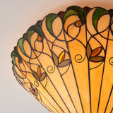 2 Light Inverted Tiffany Style Large Flush (0711JAM70706)