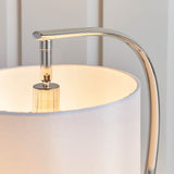 1 Light Table Lamp - Polished Bright Nickel with Vintage White Shade (0711JOS72389)