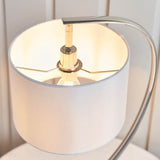 1 Light Table Lamp - Polished Bright Nickel with Vintage White Shade (0711JOS72389)
