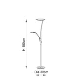 LED Mother & Child Task Floor Lamp in Antique Brass (0711ALA73080)