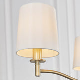 3 Light Pendant in Matt Antique Brass with White Vintage Shades (0711ORT73411)