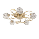 5 Light Semi Flush in Antique Brass (0711AHE73757)