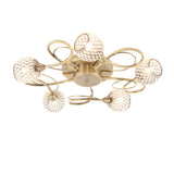 5 Light Semi Flush in Antique Brass (0711AHE73757)