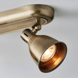 4 Light Bar Spotlight in Antique Brass Plate (0711WES76280)