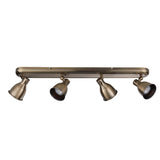 4 Light Bar Spotlight in Antique Brass Plate (0711WES76280)