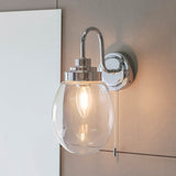 1 Light Bathroom Wall Light IP44 Polished Chrome (0711HAM76304)