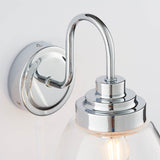 1 Light Bathroom Wall Light IP44 Polished Chrome (0711HAM76304)