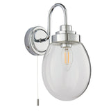 1 Light Bathroom Wall Light IP44 Polished Chrome (0711HAM76304)