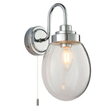 1 Light Bathroom Wall Light IP44 Polished Chrome (0711HAM76304)
