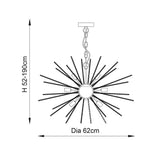 9 Light Pendant in Polished Chrome (0711LEN76350)