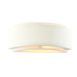 1 Light Curved White Ceramic Wall Light (0711GIA76570)