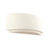 1 Light Curved White Ceramic Wall Light (0711GIA76570)