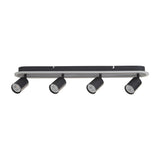 4 Light Spotlight LED Flush Light - Matt Black Metal (0483SAN772304BK)