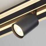 4 Light Spotlight LED Flush Light - Matt Black Metal (0483SAN772304BK)