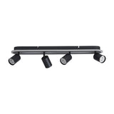 4 Light Spotlight LED Flush Light - Matt Black Metal (0483SAN772304BK)