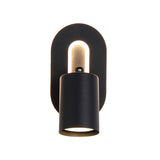 1 Light Spotlight LED Wall Light - Matt Black Metal (0483SAN77230BK)