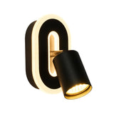 1 Light Spotlight LED Wall Light - Matt Black Metal (0483SAN77230BK)