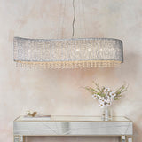 8 Light Linear Pendant in Polished Chrome - Height Adjustable (0711GAL81979)