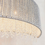 8 Light Linear Pendant in Polished Chrome - Height Adjustable (0711GAL81979)