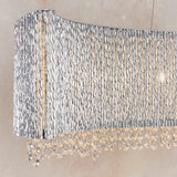 8 Light Linear Pendant in Polished Chrome - Height Adjustable (0711GAL81979)