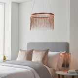 LED Ceiling Pendant in Brushed Copper (0711ZEL92178)