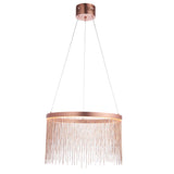LED Ceiling Pendant in Brushed Copper (0711ZEL92178)