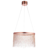 LED Ceiling Pendant in Brushed Copper (0711ZEL92178)