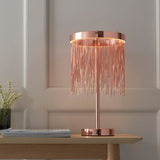 LED Table Lamp in Brushed Copper (0711ZEL92179)