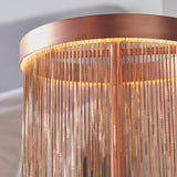 LED Table Lamp in Brushed Copper (0711ZEL92179)