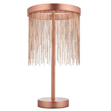 LED Table Lamp in Brushed Copper (0711ZEL92179)