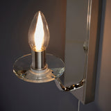 1 Light Wall Light in Polished Nickel (0711GAR92959)
