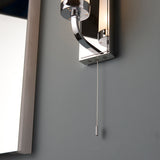 1 Light Wall Light in Chrome with Frosted Glass Shades (0711EDR92960)