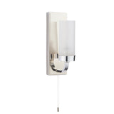 1 Light Wall Light in Chrome with Frosted Glass Shades (0711EDR92960)