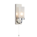 1 Light Wall Light in Chrome with Frosted Glass Shades (0711EDR92960)