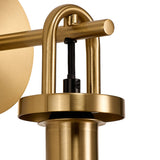 1 Light Wall Light Switched, E27, Brass Gold With 14cm Tubular Ribbed Glass, Green - Other Colours available  (1230RUBLTK2266)