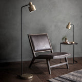 Matt Antique Brass / Matt Black Task Floor Lamp (0711MAY95465)