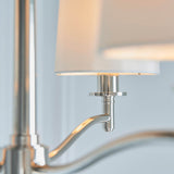 3 Light Pendant in Bright Nickel with White Vintage Shades (0711ORT95828)