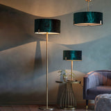 Table Lamp in Antique Brass with Green Velvet Shade (0711HAY95837)