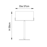 Table Lamp in Antique Brass with Green Velvet Shade (0711HAY95837)