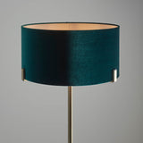 Floor Lamp in Antique Brass with Green Velvet Shade (0711HAY95838)