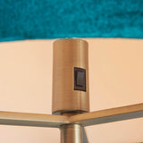 Floor Lamp in Antique Brass with Green Velvet Shade (0711HAY95838)